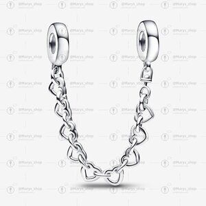 Pandora Linked Hearts Safety Chain
